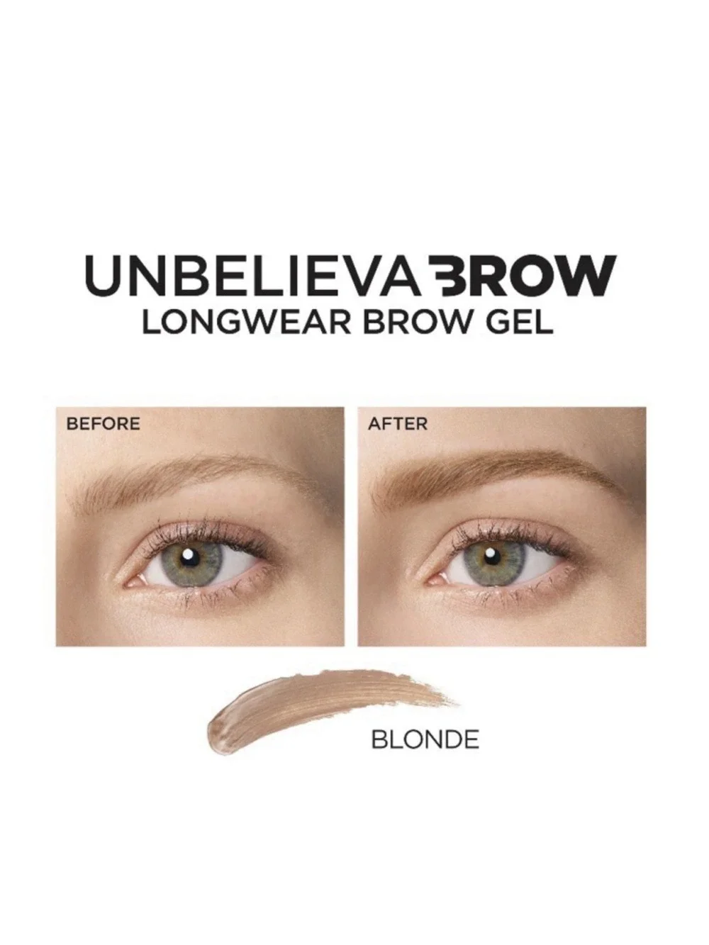 L’Oreal Unbelieva Brow Longwear Brow Gel 560 Blonde 0.15 fl oz Set Of 2 New